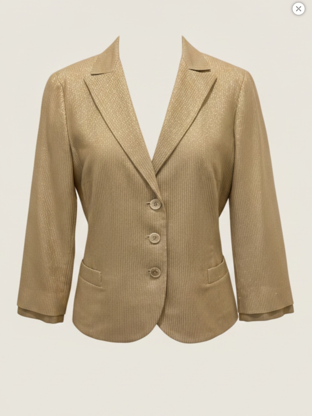 Etro Tailored Three-Button Blazer Gold